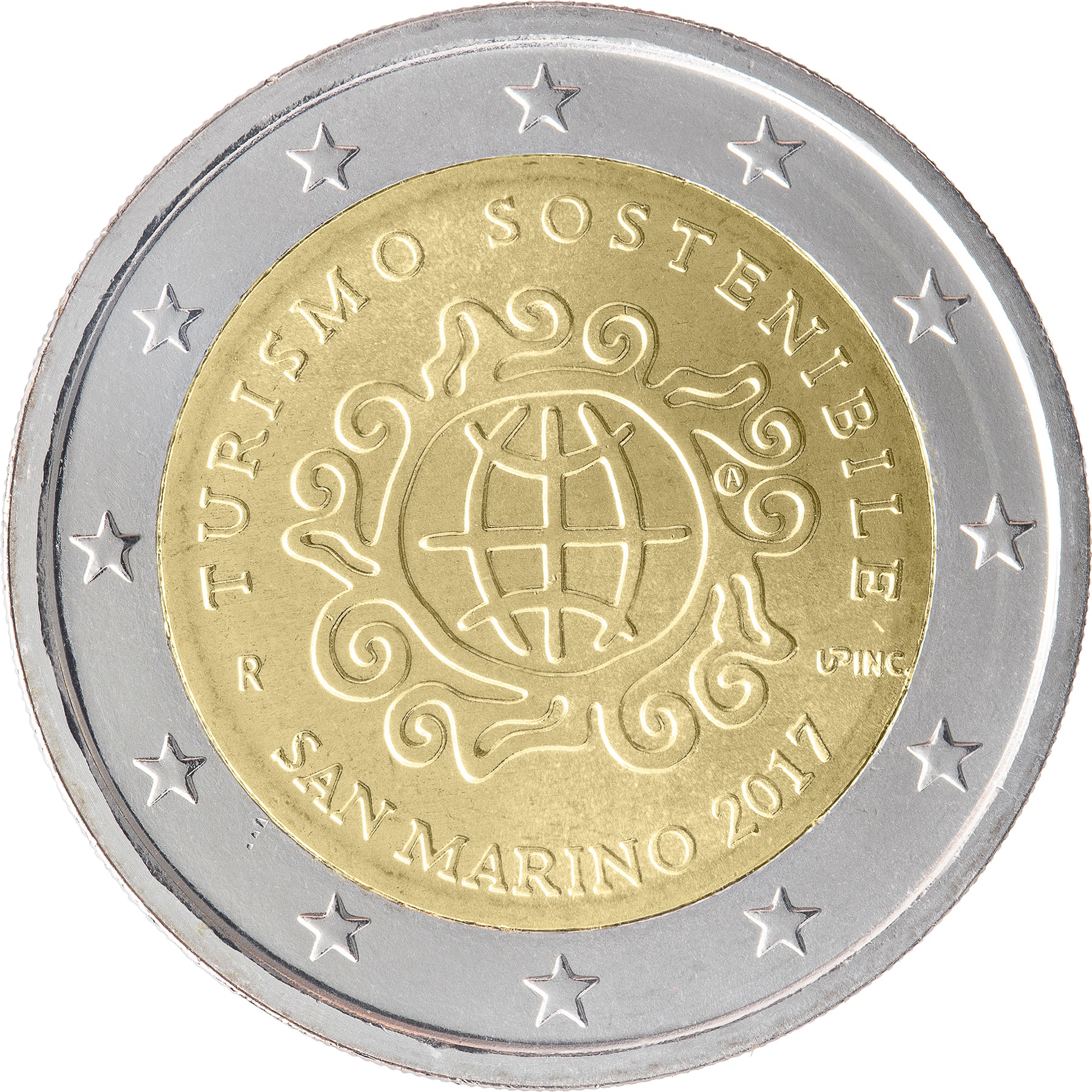 Евро сан марино. 2 Евро Сан-Марино 2017. 2 Euro монета. Монета 2 евро 2017.