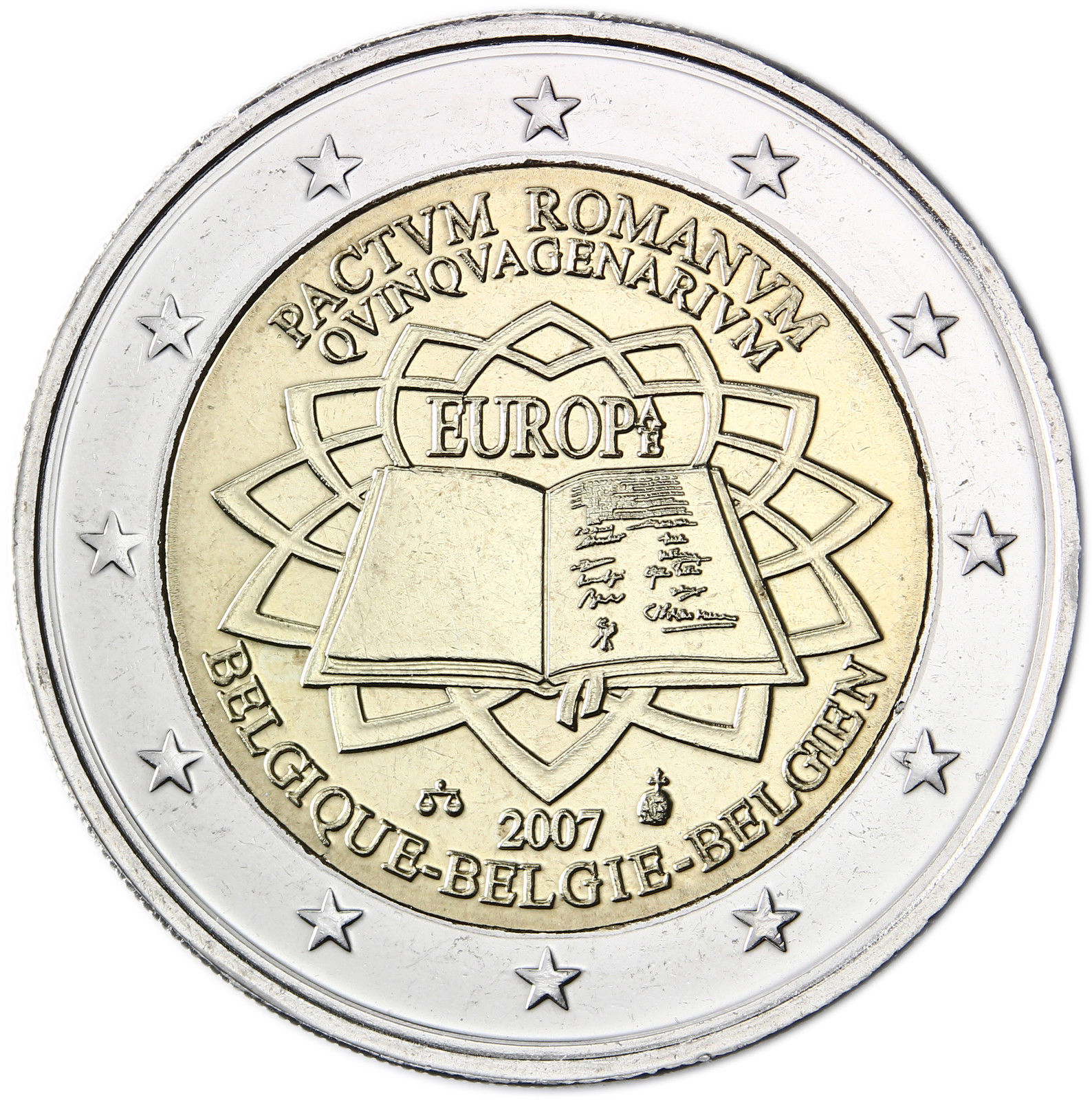 Belgium 2 euro 2007 - 50th anniversary of the Treaty of ...