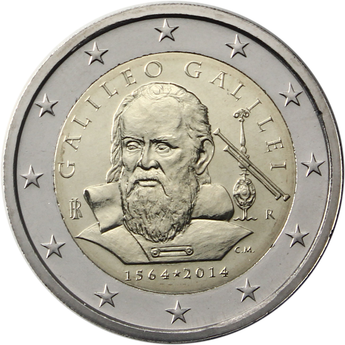 Italy 2 euro 2014 - 450th Years since the Birth of Galileo Galilei