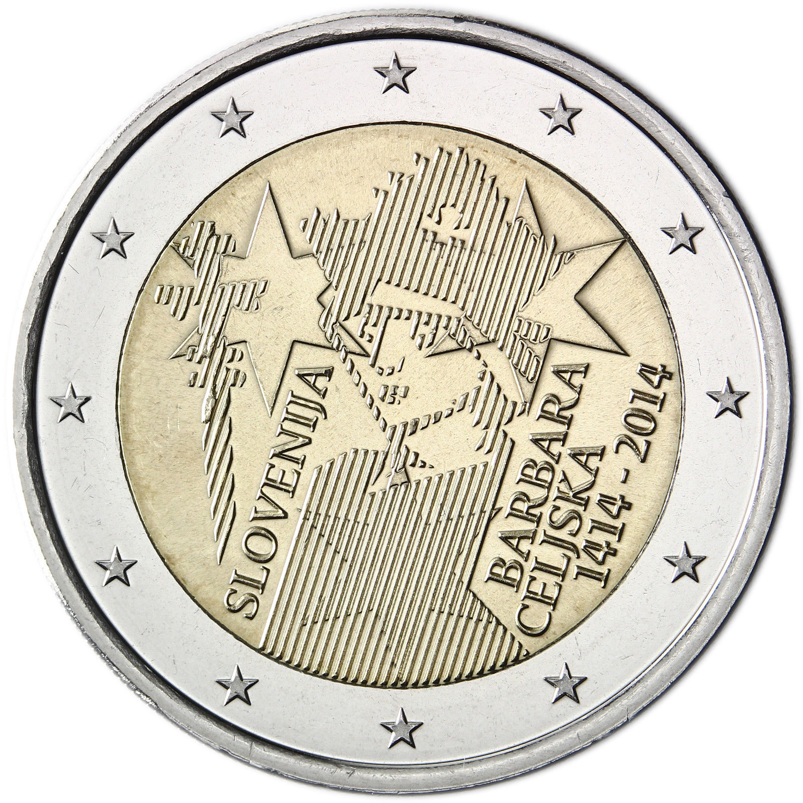 Slovenia 2 euro 2014 - 600th anniversary of Barbara of ...