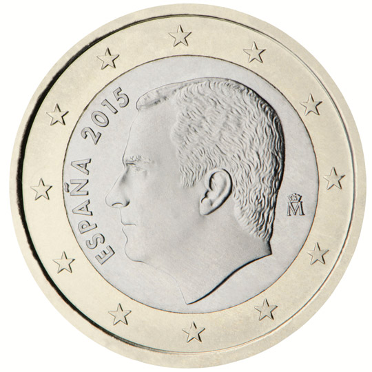 MONEDA DE 1 EURO DE FELIPE VI ESPAÑA 2017