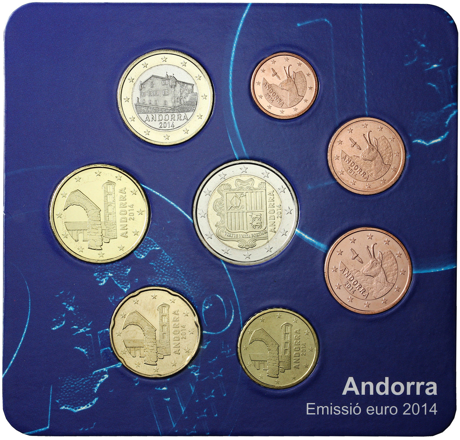MINTAGE ONLY 10 000 sets MONACO OFFICIAL BU 2013 5,88 EURO COIN SET 